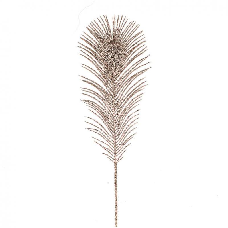Rose Gold Glitter Fern